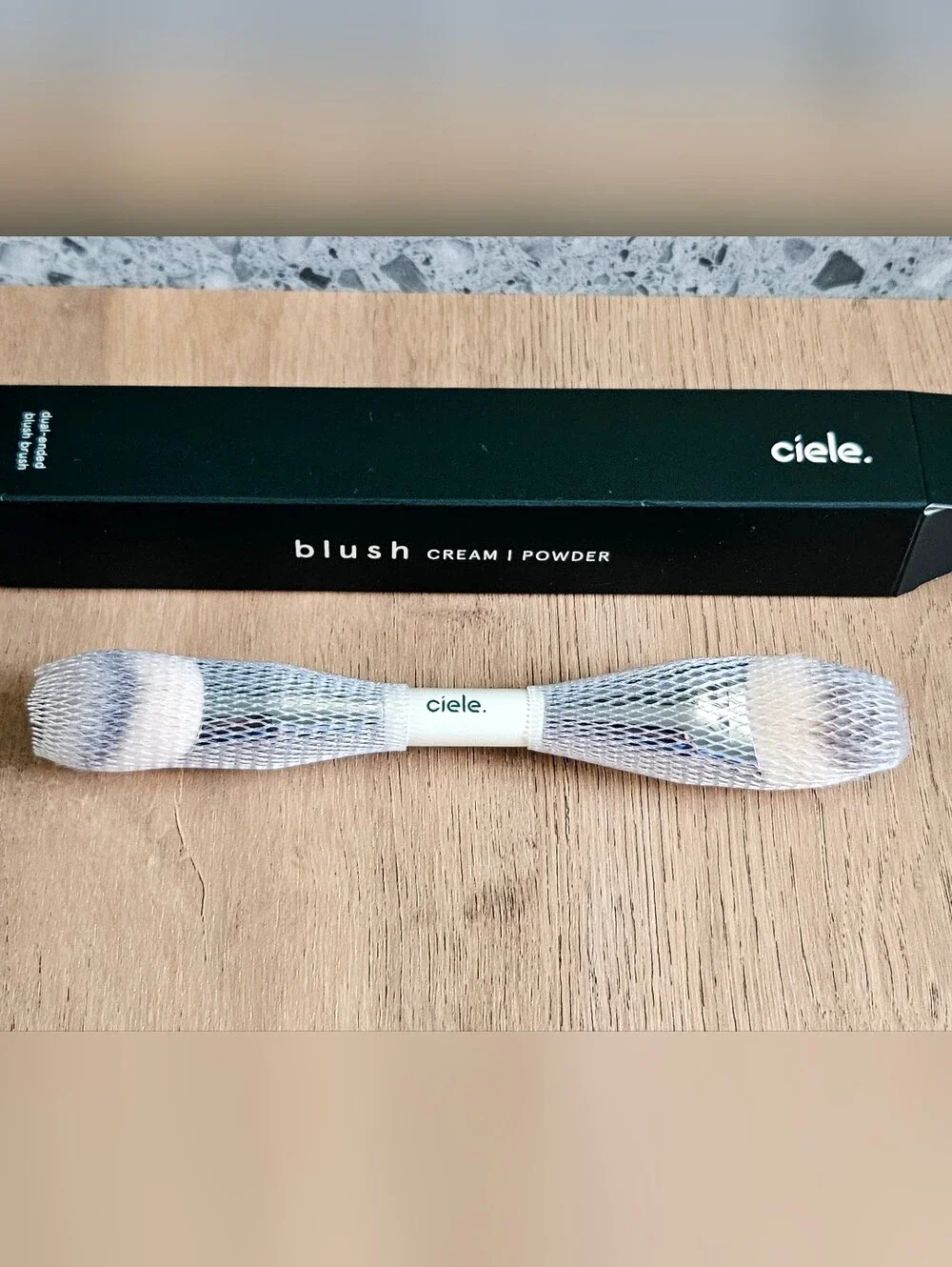 Ciele The Cream & Powder Dual Ended Blush Brush NEW MSRP $32